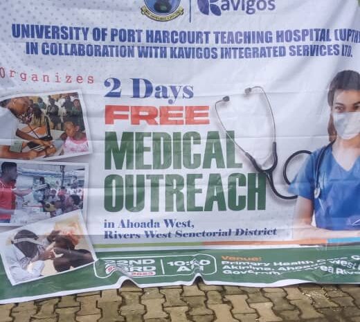  UPTH/ KISL: Oganized free medical outreach in Ahoada.