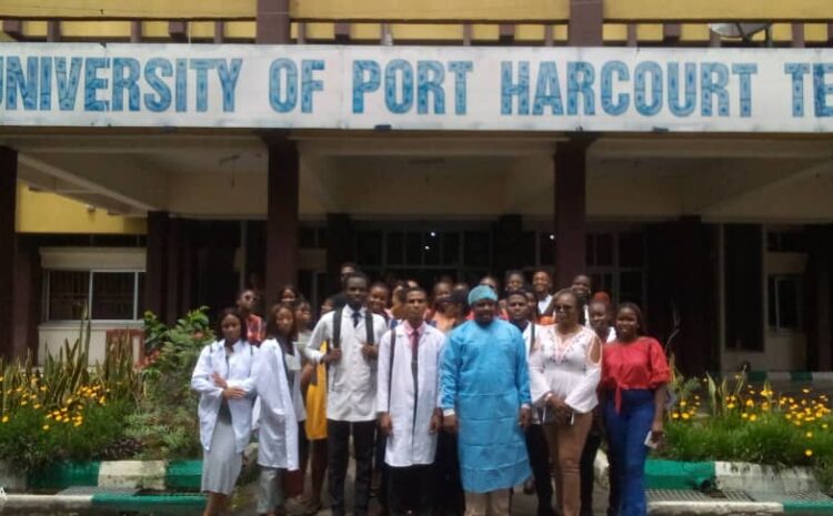 Final year medical students of Madonna University visited University of Port Harcourt Teaching Hospital’s Medical waste Incineration Center Today