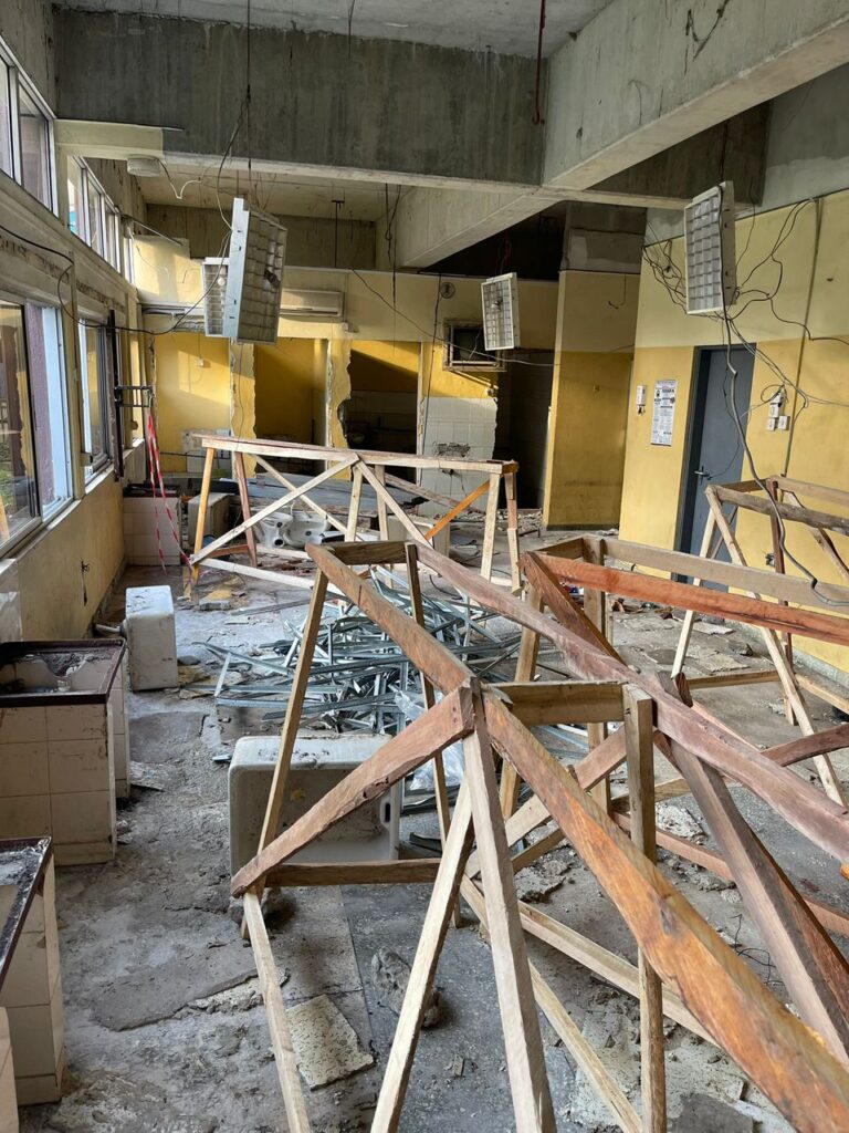 Ongoing renovation of the Accident and Emergency Wards